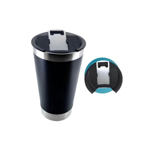 Copo Térmico 473ml Beba Gelado ou quente com Tampa e Abridor