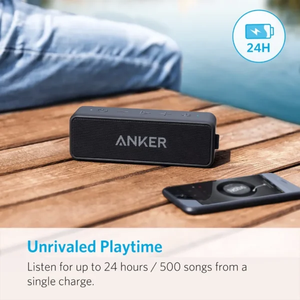 Caixa de Som Anker Soundcore 2, Bluetooth, À prova d'água - Image 5